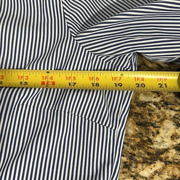 Gretchen Scott Button Front Cotton Blend Ruffle Cuff Shirt Size M And L - Picture 12 of 14